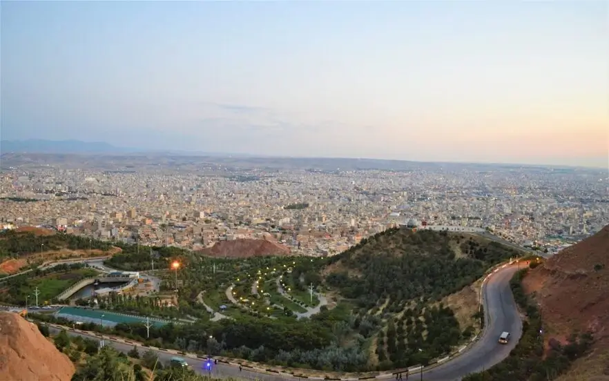 شهر تبریز از نمای بالا و بام آن