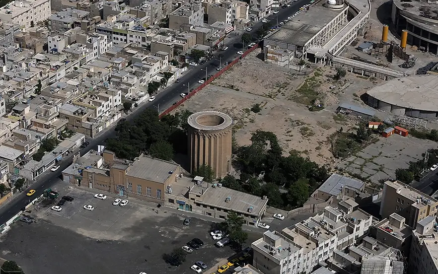 نمای برج طغرل از بالا