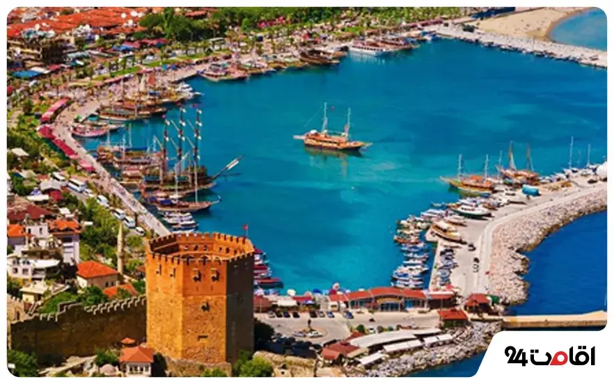 آلانیا (Alanya) یک شهر ساحلی فوق‌العاده در 135 کیلومتری آنتالیا