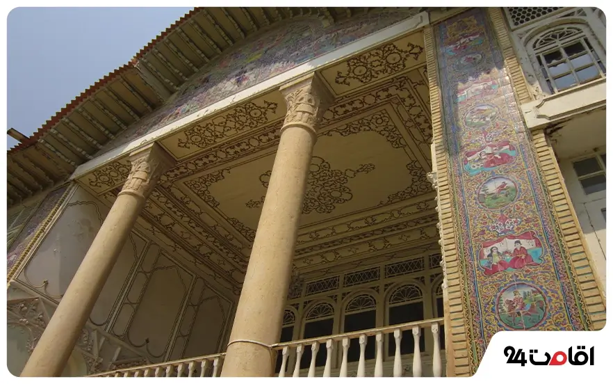 معماری باغ ارم شیراز